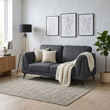 Load image into Gallery viewer, Brulo Linen 2 Seater Sofa - Dark Grey