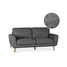 Load image into Gallery viewer, Tova Chenille 3 Seater Sofa - Dark Grey