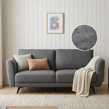 Load image into Gallery viewer, Rivel Chenille 3 Seater Sofa - Dark Grey