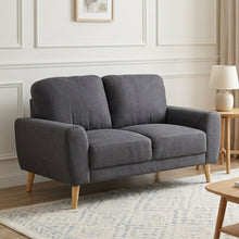 Load image into Gallery viewer, Suki Linen 2 Seater Sofa - Dark Grey