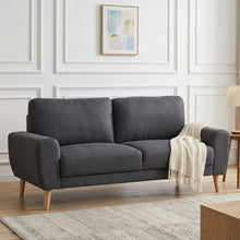 Load image into Gallery viewer, Suki Linen 3 Seater Sofa - Dark Grey