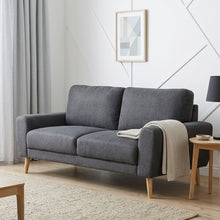 Load image into Gallery viewer, Suki Linen 3 Seater Sofa - Dark Grey