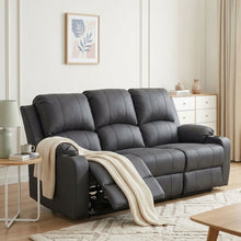 Load image into Gallery viewer, 24034-marton-electric-3-seater-recliner-sofa-black-2605082