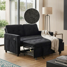 Load image into Gallery viewer, Kauri Boucle  2 Seater Sofa Bed - Black