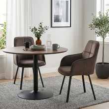 Load image into Gallery viewer, Elora Swivel Velvet Dining Chair - Set of 2 - Brown