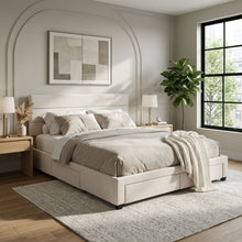 Load image into Gallery viewer, Arbor Super King Bed Frame with 4 Drawers - Beige
