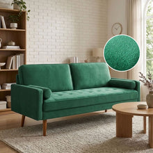 Load image into Gallery viewer, Alaina Velvet 3 Seater Sofa - Green