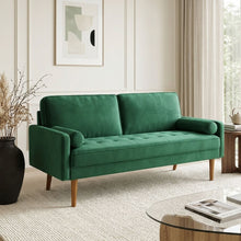 Load image into Gallery viewer, Alaina Velvet 3 Seater Sofa - Green