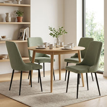 Load image into Gallery viewer, Oliro Linen Dining Chair - Set of 4 - Dark Green
