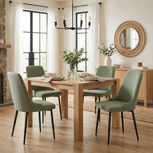 Load image into Gallery viewer, Oliro Linen Dining Chair - Set of 4 - Dark Green