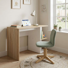 Load image into Gallery viewer, Brian 100cm Computer Desk - Oak + White