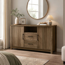 Load image into Gallery viewer, Georgie Sideboard Buffet Table - Knotty Oak