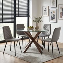 Load image into Gallery viewer, Fika Velvet Dining Chair - Set of 4 - Grey