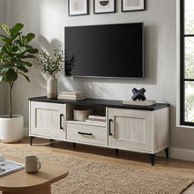 Load image into Gallery viewer, Scottie 1.5m Entertainment Unit - White Oak + Black