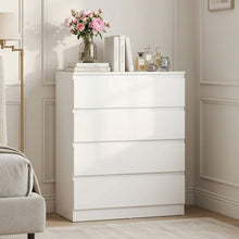 Load image into Gallery viewer, Hollis 4 Drawers Tallboy - White