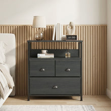 Load image into Gallery viewer, Whitby 2 Tier Storage Shelf with Drawers - Charcoal
