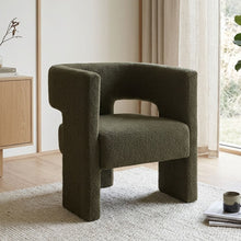 Load image into Gallery viewer, Rivo Boucle Armchair - Dark Green