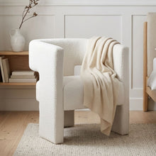 Load image into Gallery viewer, Rivo Boucle Armchair - White