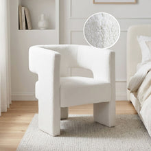 Load image into Gallery viewer, Rivo Boucle Armchair - White