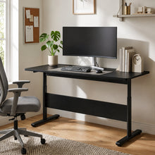 Load image into Gallery viewer, Hector 120cm Height-Adjustable Computer Desk - Black
