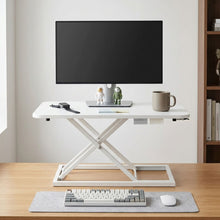 Load image into Gallery viewer, Sit-Stand Desk Converter - White