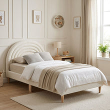 Load image into Gallery viewer, Lydia King Single Bed Frame - Cream