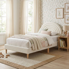 Load image into Gallery viewer, Lydia King Single Bed Frame - Cream
