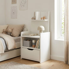 Load image into Gallery viewer, Vivian Bedside Table with Shelves - White