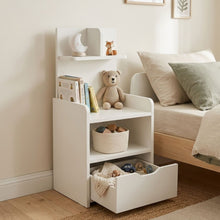 Load image into Gallery viewer, Vivian Bedside Table with Shelves - White