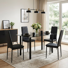 Load image into Gallery viewer, Benjamin 5 Piece 1.4m Dining Set - Black