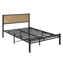 Load image into Gallery viewer, Bella Double Bed Frame - Oak + Black
