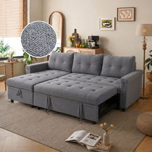 Load image into Gallery viewer, Murphy 3 Seater Sofa Bed with Storage - Dark Grey