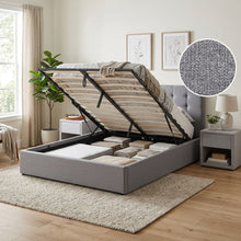 Load image into Gallery viewer, Abigail Queen Gas Lift Bed Frame - Grey