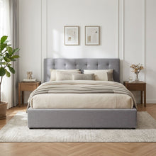 Load image into Gallery viewer, Abigail Queen Gas Lift Bed Frame - Grey
