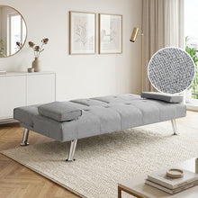 Load image into Gallery viewer, Arleth 3 Seater Sofa Bed - Light Grey