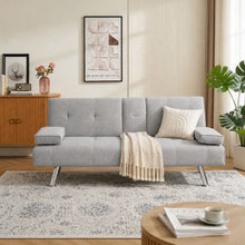 Load image into Gallery viewer, Arleth 3 Seater Sofa Bed - Light Grey