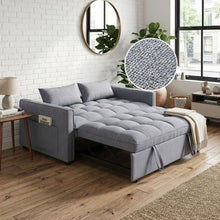 Load image into Gallery viewer, Vida 2 Seater Sofa Bed - Grey
