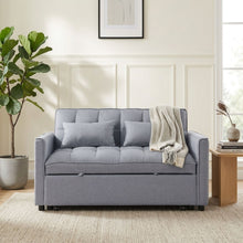 Load image into Gallery viewer, Vida 2 Seater Sofa Bed - Grey