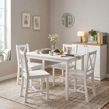 Load image into Gallery viewer, Chloe 5 Piece Dining Set - White