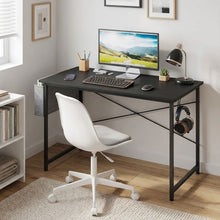 Load image into Gallery viewer, Cayden 100cm Computer Desk with Storage Bag - Black