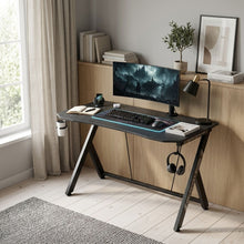 Load image into Gallery viewer, Carson 120cm Gaming Desk - Carbon Black