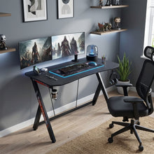 Load image into Gallery viewer, Carson 120cm Gaming Desk - Carbon Black