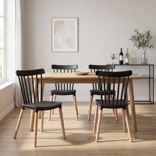 Load image into Gallery viewer, Cooper Dining Chair - Set of 4 - Black + Oak