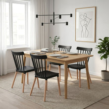 Load image into Gallery viewer, Cooper Dining Chair - Set of 4 - Black + Oak