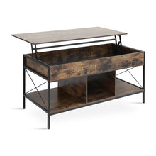 Load image into Gallery viewer, Vault Lift-Top Storage Coffee Table - Rustic Brown
