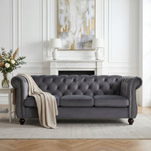 Load image into Gallery viewer, Emily Velvet 3 Seater Sofa – Grey