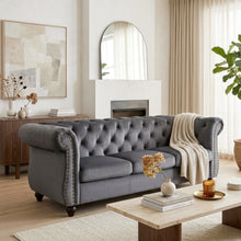 Load image into Gallery viewer, Emily Velvet 3 Seater Sofa – Grey