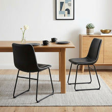 Load image into Gallery viewer, Grayson PU Leather Dining Chair - Set of 2 - Black