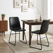 Load image into Gallery viewer, Grayson PU Leather Dining Chair - Set of 2 - Black