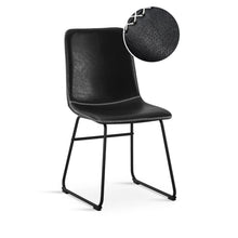 Load image into Gallery viewer, Grayson PU Leather Dining Chair - Set of 2 - Black